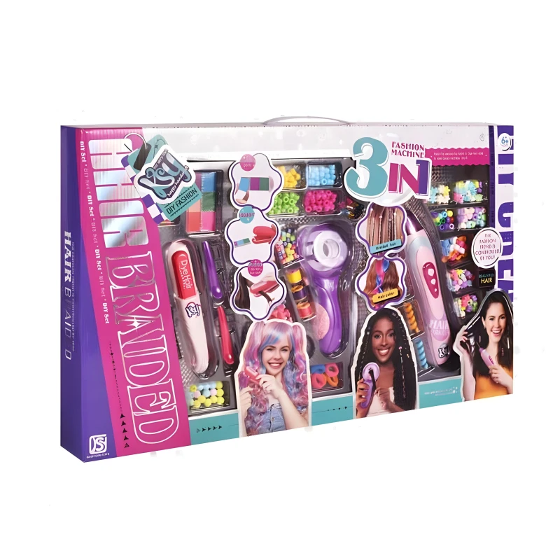 Hair Braided 3 in 1 Luxury - 3-in-1 Hair Styling Kit for Girls Ages 6+
